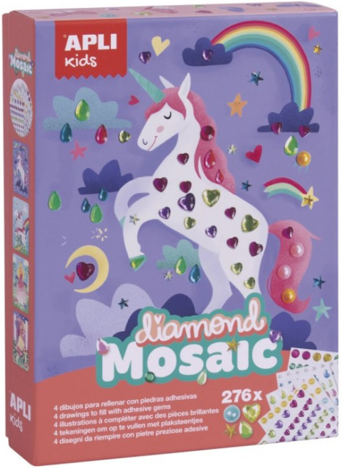 Zestaw artystyczny diamentowa mozaika Apli Kids Zestaw artystyczny diamentowa mozaika Apli Kids