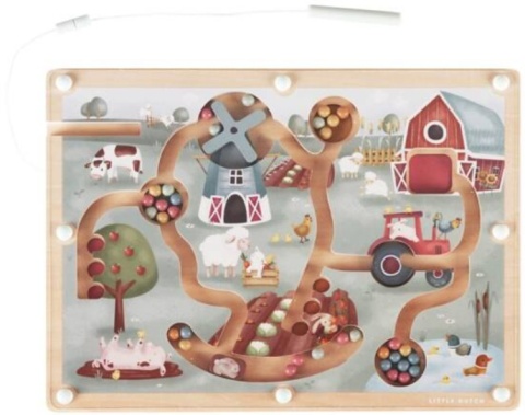 LITTLE DUTCH MAGNETYCZNY LABIRYNT GRA ZRĘCZNOŚCIOWA FARMA WIEŚ LITTLE FARM