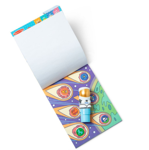 STICKER WOW! STEMPELKI Z NAKLEJKAMI ASTRONAUTA KOSMOS Melissa & Doug