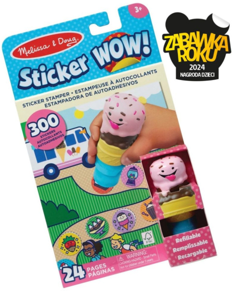 STICKER WOW! STEMPELKI Z NAKLEJKAMI LODY Melissa & Doug