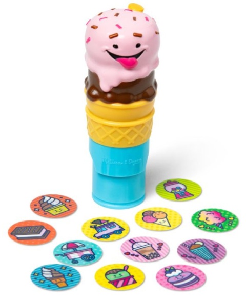 STICKER WOW! STEMPELKI Z NAKLEJKAMI LODY Melissa & Doug