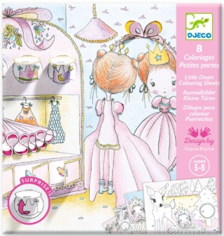 DJECO Kolorowanki z okienkami PUPI