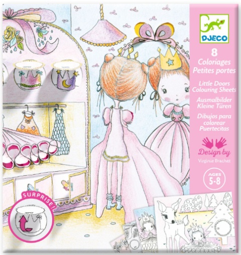 DJECO Kolorowanki z okienkami PUPI