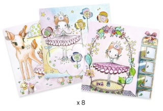 DJECO Kolorowanki z okienkami PUPI