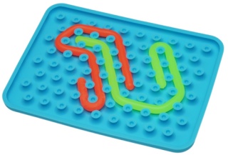 WIGGLYTOY ZABAWKA SENSORYCZNA NIEBIESKA