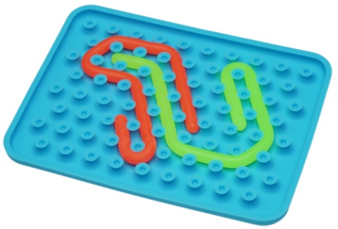 WIGGLYTOY ZABAWKA SENSORYCZNA NIEBIESKA