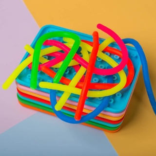 WIGGLYTOY ZABAWKA SENSORYCZNA RÓŻOWA