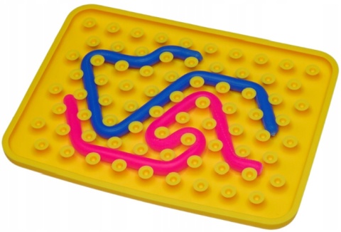 WIGGLYTOY ZABAWKA SENSORYCZNA ŻÓŁTA