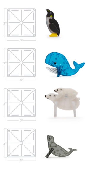 MAGNA-TILES KLOCKI MAGNETYCZNE ARCTIC ANIMALS 25 el.