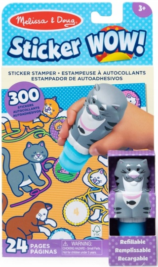 STICKER WOW! STEMPELKI Z NAKLEJKAMI KOTEK Melissa & Doug