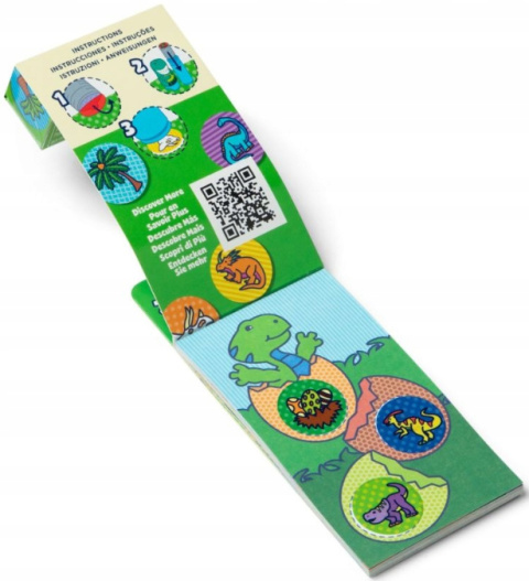 STICKER WOW! Uzupełnienie z książeczką- Dinozaury Melissa&Doug