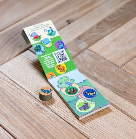 STICKER WOW! Uzupełnienie z książeczką- Dinozaury Melissa&Doug