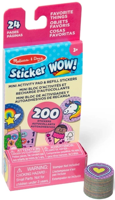 STICKER WOW! Uzupełnienie z książeczką- Ulubione Melissa&Doug