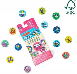 STICKER WOW! Uzupełnienie z książeczką- Ulubione Melissa&Doug
