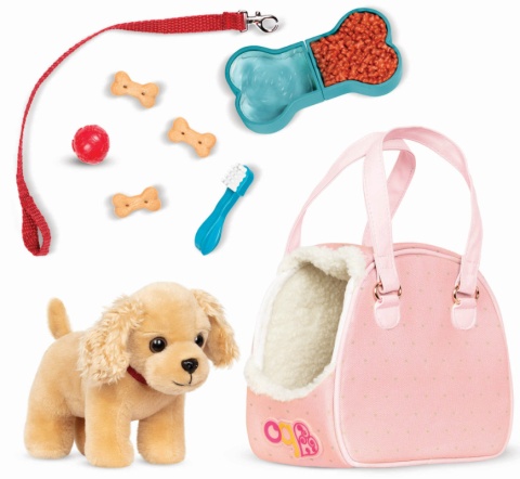 Piesek COCKER SPANIEL w TOREBCE – Hop in Dog Carrier