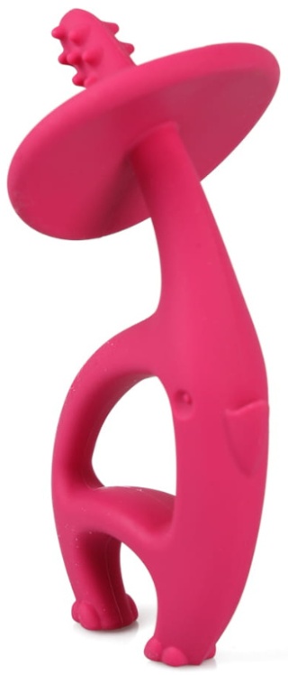 Mombella Silikonowy Gryzak Dla Dzieci Słoń Dancing Elephant Pink