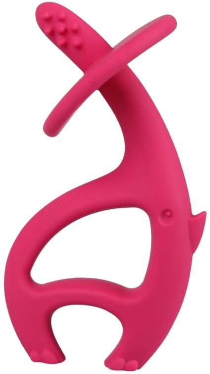Mombella Silikonowy Gryzak Dla Dzieci Słoń Dancing Elephant Pink