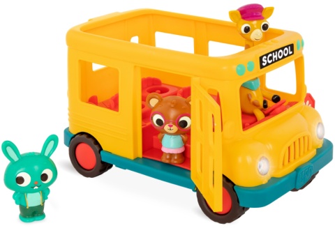 B.TOYS Muzyczny autobus szkolny z żyrafą i wesołymi pasażerami
