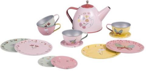 Little Dutch Zestaw Tea set Flowers & Butterflies 13 elementów