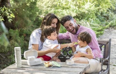 MINILAND Pojemniki kwadratowe 4x160ml - Królik