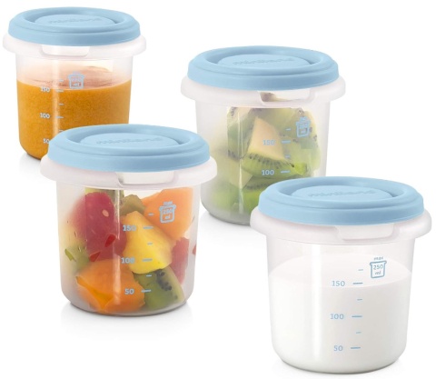 MINILAND ZESTAW POJEMNIKÓW NA ŻYWNOŚĆ DLA NIEMOWLĄT 4X250ML