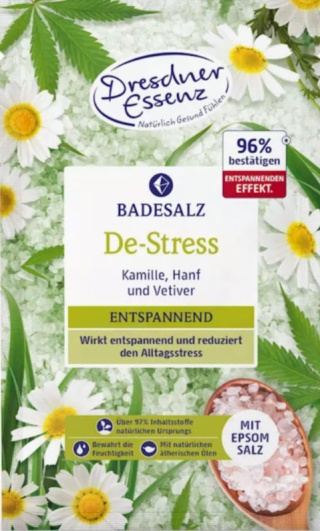 DE- STRESS - SÓL DO KĄPIELI Z SOLĄ EPSOM 60G - DRESDNER ESSENZ