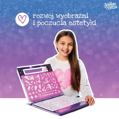 Nebulous Stars Szkicownik z kredkami i naklejkami Konie 7+