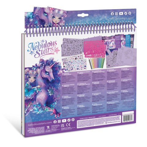 Nebulous Stars Szkicownik z kredkami i naklejkami Konie 7+