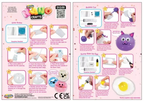 NANO CRAFT Taśma Nano Zwierzątka zabawka kreatywna
