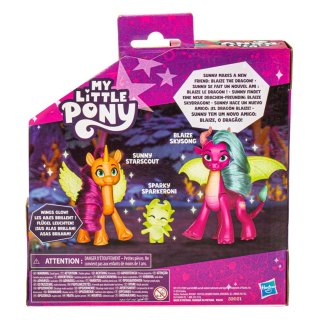 MY LITTLE PONY Magia Smoczego Światła 3-Pak , figurka, 8 cm