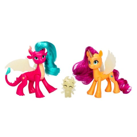 MY LITTLE PONY Magia Smoczego Światła 3-Pak , figurka, 8 cm