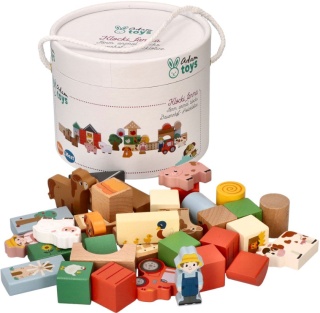 DREWNIANE KLOCKI- PRZYGODA NA FARMIE ADAM TOYS