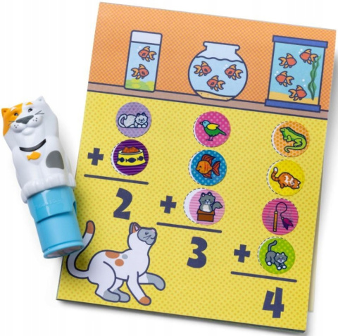 Sticker WOW! Stempelki naklejkami DWUPAK zestaw PIES i KOT 900szt