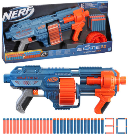 NERF Elite 2.0 Shockwave RD 15, pistolety i wyrzutnie NERF Elite 2.0 Shockwave RD 15, pistolety i wyrzutnie