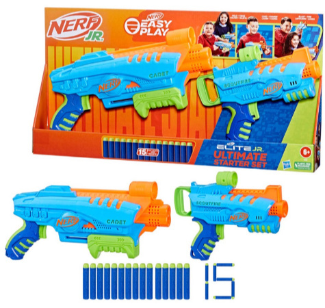 NERF Elite JR Ultimate Starter Set pistolety i wyrzutnie NERF Elite JR Ultimate Starter Set pistolety i wyrzutnie