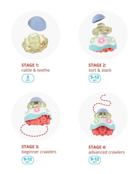 Skip Hop Zabawka do Raczkowania Krab 4w1