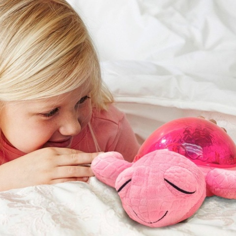 Cloud B Lampka nocna Żółw podwodny różowy, Tranquil Turtle