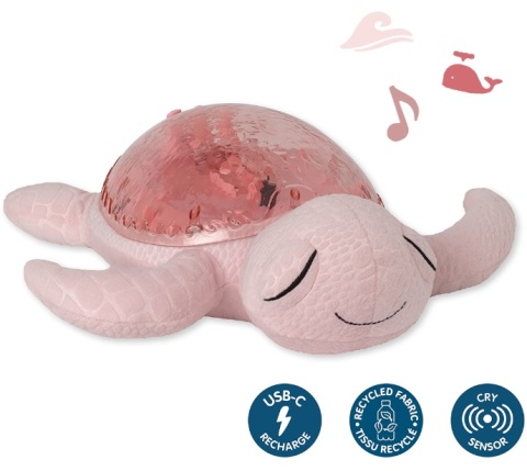 Cloud B Lampka nocna Żółw podwodny różowy, Tranquil Turtle