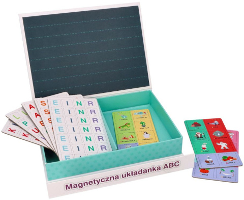 OUTLET MAGNETYCZNA UKŁADANKA ABC LITERKI NAUKA PISANIA ADAM TOYS