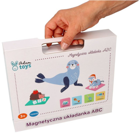 OUTLET MAGNETYCZNA UKŁADANKA ABC LITERKI NAUKA PISANIA ADAM TOYS