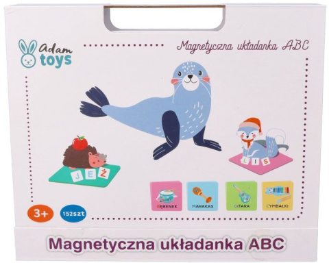 OUTLET MAGNETYCZNA UKŁADANKA ABC LITERKI NAUKA PISANIA ADAM TOYS