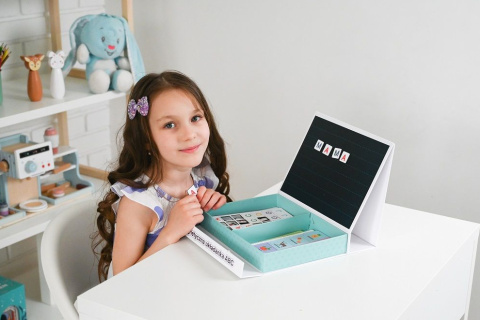 OUTLET MAGNETYCZNA UKŁADANKA ABC LITERKI NAUKA PISANIA ADAM TOYS