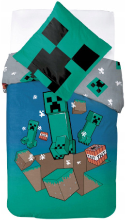 POŚCIEL MINECRAFT KILOF TNT STEVE CREEPER 160X200