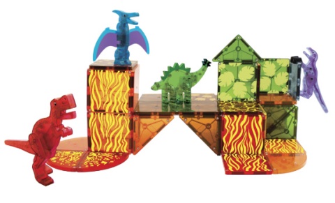 MAGNA-TILES Klocki Magnetyczne Dino World 40 el.