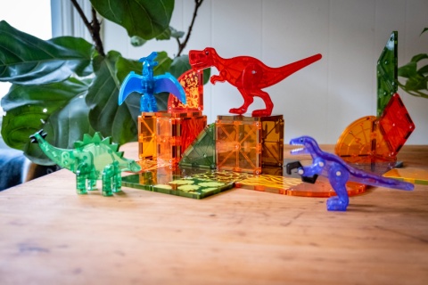 MAGNA-TILES Klocki Magnetyczne Dino World 40 el.