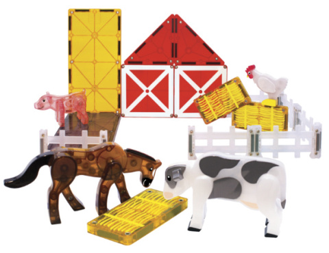 MAGNA-TILES Klocki Magnetyczne Farm Animals 25 el.