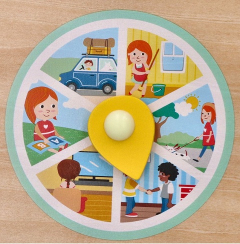 OUTLET ADAM TOYS Kalendarz Drewniany NEW
