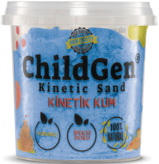 ChildGen Piasek kinetyczny 100% naturalny 500g NIEBIESKI