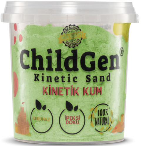 ChildGen Piasek kinetyczny 100% naturalny 500g ZIELONY