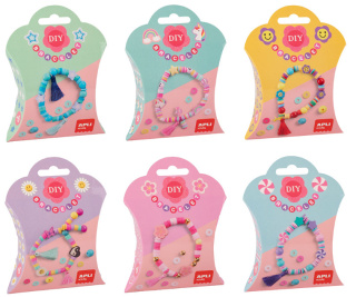 Zestaw do robienia bransoletek DIY Apli Kids - Kwiaty